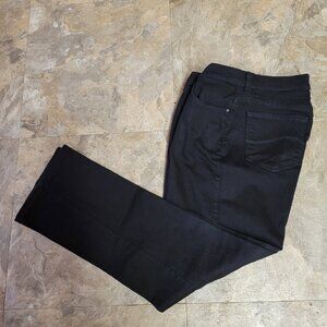Black Lee Jeans Relaxed Fit Straight Leg Size 10 Women's